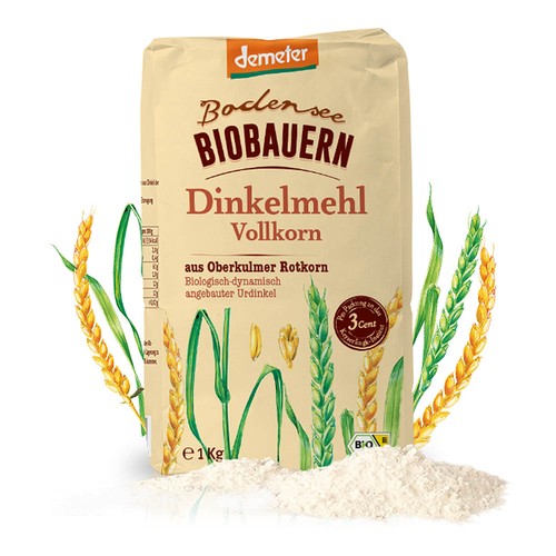 Dinkelmehl vollkorn 1kg - -,