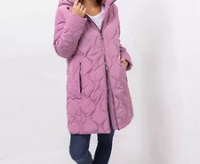 CENTIGRADE Steppmantel hoher Zierstehkragen 2-Wege-Reißverschluss  gr.38  pp