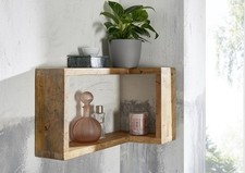 Wandregal Eckregal 50x30cm Massivholz Mango massiv natur NEU OVP!!!