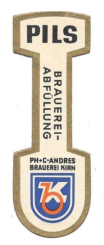 Bieretikett brauerei andres - brauerei,