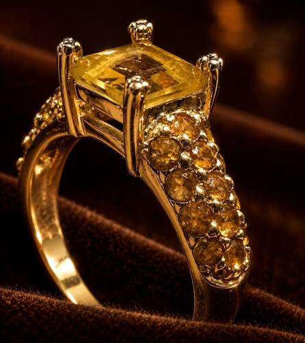 Vintage 375 gelbgold ring - 375,