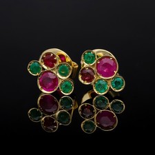 Ohrstecker Ohrringe Smaragd