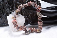 Edelstein Armband aus Leopardenfell-Jaspis Steinchen | ca 8mm Steinchenarmband