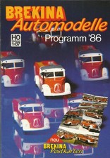 Katalog Brekina 1986 Modellautos im Maßstab 1:87