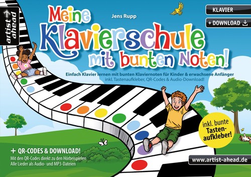 Meine klavierschule mit bunten - meine,