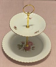 WIE NEU Kaiser Moosrose Etagere Durchm. 20cm und 14 cm