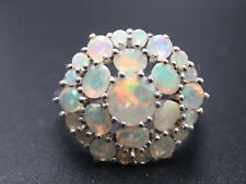 GOLDJUNGE69 * HARRY IVENS EDELSTEIN RING (19) 25x ÄTH. OPAL FACETT 925er SILBER/