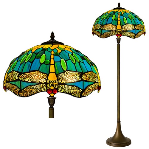 Grüne tiffany stehlampe - grüne,