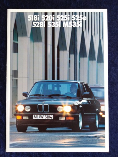 Bmw 5er prospekt 1 1987 - e, 28