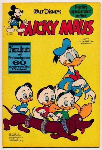 Micky maus 1966 heft - heft, mit