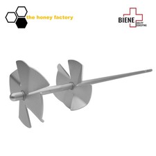 Rührstab FLY mit Flügeln Edelstahl Honigrührer Rührstab Honig Dreikantaufnahme