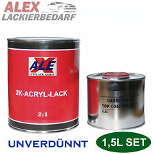 1,5 Liter SET Autolack für VW R902 GRAUWEISS unverdünnt incl. Härter / T4 Bus