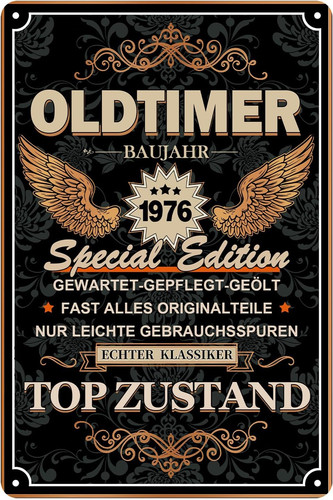 Blechschild deko geburtstag - deko, 50