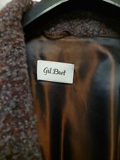GIL BRET Boucle Swinger Mantel  braun-grau meliert  36  Länge 97 cm