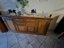 wohnzimmer möbel set holz, Vitrine, Kommode, TV Tisch, Couchtisch