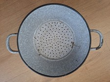 Sieb Emaille Antik Alter