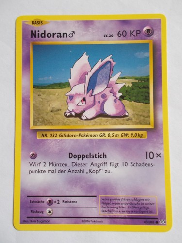 Pokemon karten 108 nidoran - karten,
