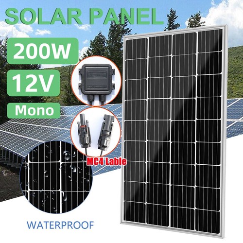 200w solarpanel fest - 200w,