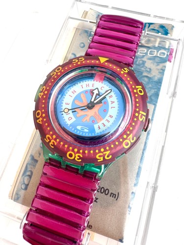 New swatch scuba sdg102 - scuba, coral