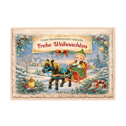 Weihnachtskarte nostalgie - weihnachtskarte,