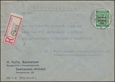 211 SBZ-Aufdruck als EF auf