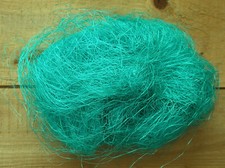 Flachshaar gefärbt türkis