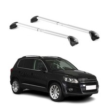Dachträger Grundtäger für VW Tiguan 2007-2025 5 tür 100kg Alu Silber 2x ABE