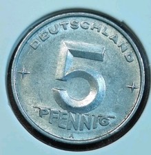 5 Pfennig DDR 1952 A In
