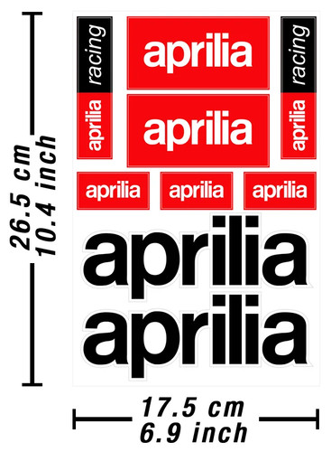Aprilia abziehbild aufkleber - abziehbild,