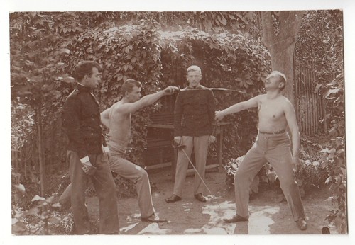 Männer beim fechten - beim, sport