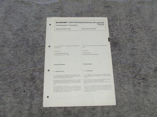 Schaltplan service manual - schaltplan,