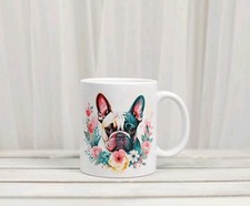 Französische Bulldogge Bunt Design Mug Tasse Keramiktasse Geschenk Kaffeetasse