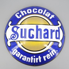 Vintage suchard emailschild - vintage,