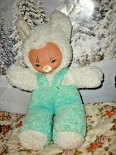 DDR Plüschtier  Gummi Gesicht Kuscheltier Katze 36cm groß so süß !!