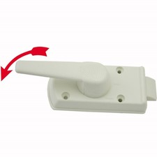 Türschloss Schloss Innenschloss Türriegel Wohnwagen Wohnmobil Caravan weiß  re.