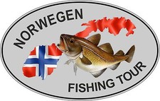 Autoaufkleber Norwegen Fishing Tour Urlaub Reise Karavan Design Bilder Norway 7
