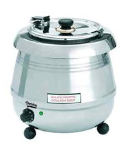 Bartscher Suppentopf aus Edelstahl DeLuxe 9 Liter Silber NEU