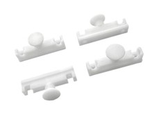 4x Paneelwagen Gleiter passend für IKEA Kvartal Gardienenschienen Laufleiste