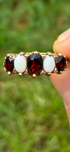 Ring gold vintage natur - ring,