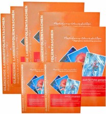 Laminierfolientaschen 80 100 125 175 250 mic A2 A3 A4 A5 A6 A7 + Creditformate