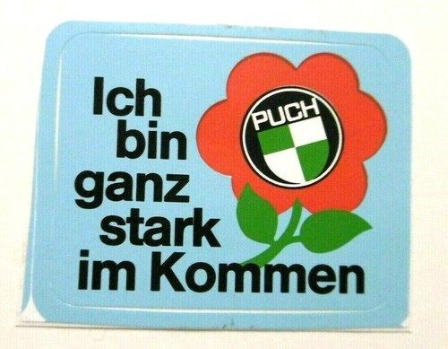 Werbe aufkleber puch - werbe-aufkleber,