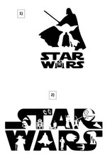 Autoaufkleber "Star Wars" 11,5X9cm, STAR WARS ,Sticker, 1x,Filme