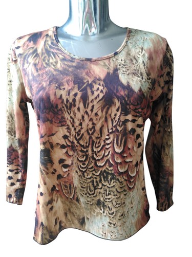 Shirt mit adlerfedern print - mit,