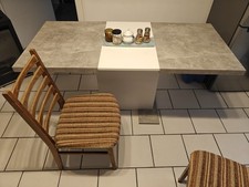 Esstisch Hochglanz Weiß, 150x70 Cm, Ausziehbar Und Zwei Stühle