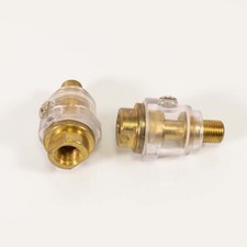 Druckluft Öler 1/4"Zoll 2er Set Leitungsöler Druckluftöler Mini Ölnebler Zubehör