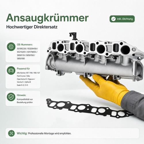 Ansaugbrücke für opel astra - ansaugbrücke,