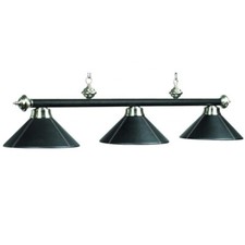 Billard Billardlampe Lampe Leuchte BLACK STAR  3 - flammig schwarz Ø 35cm