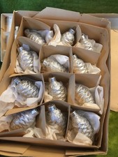 12 alte Weihnachtskugeln