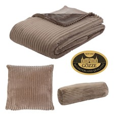 GÖZZE Cord Optik Kuscheldecke