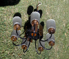 Alte 7 armige Hängelampe 70er